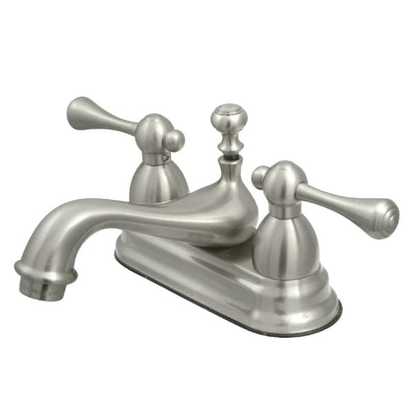 KS3608BL 4" Centerset Bathroom Faucet, Brushed Nickel
